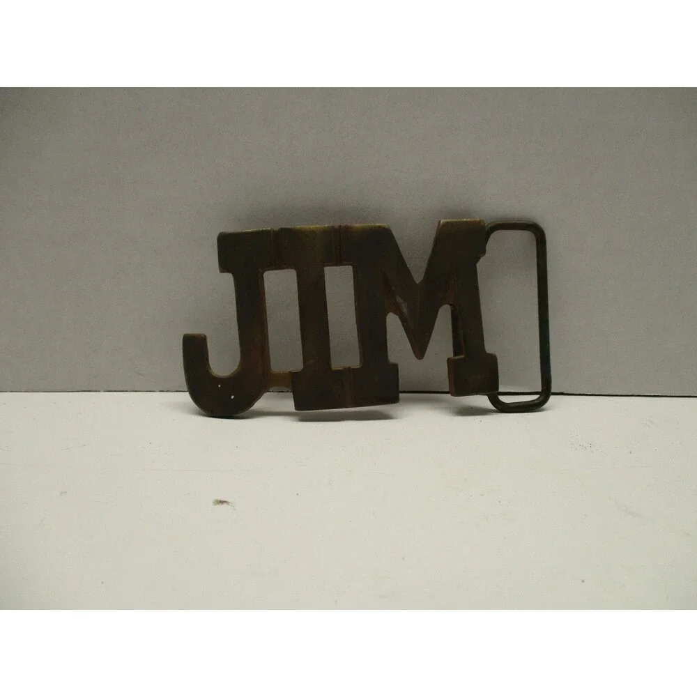 JIM Belt Buckle Vtg